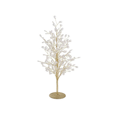 Gift Seasonal - Tabletop Christmas Trees - Sparkling Acrylic Crystal Table Top Tree Gold (42cmH)