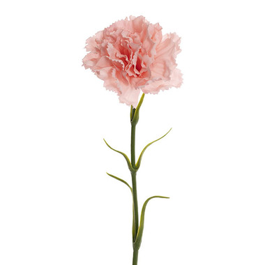 Gift AF - Artificial Carnation - Real Touch Ruffle Carnation Stem Soft Pink (9cmDx52cmH)