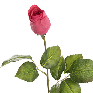 Real Touch Roses - Bella Real Touch Rose Bud Hot Pink (60cmH)