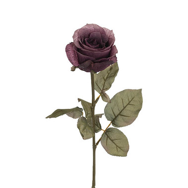 Gift AF - Artificial Roses - Kenya Autumn Rose Open Deep Purple (10cmDx67cmH)