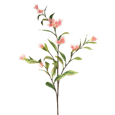 Real Touch Australian Native Flowers - Real Touch Eucalyptus Ficifolia Gum Spray Pink (110cmH)