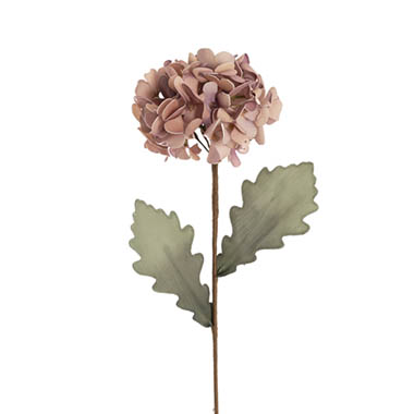 Gift AF - Artificial Hydrangeas - Hydrangea Kate Large Stem Mauve (70cmH)