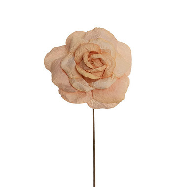 Gift AF - Artificial Roses - Lina Large Crepe Paper Rose Stem Nude (24cmDx66cmH)