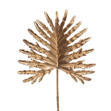 Gift AF - Greenery - Artificial Metallic Leaves - Philo Fingers Leaf Stem Metallic Gold (55cmH)