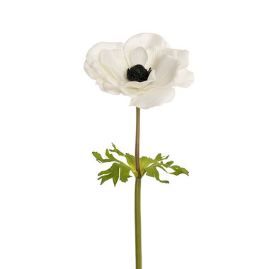 Gift AF - Other Artificial Flowers - Anemone Flower Stem White (14cmDx57cmH)