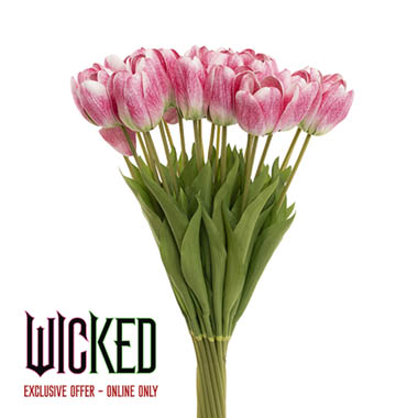 Gift AF - Artificial Tulip Bouquets - Real Look Wicked Tulip Pink (6cmDx63cmH)