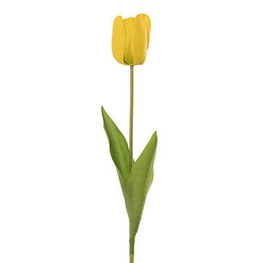 Gift AF - Artificial Tulips - Real Look Tulip Yellow (6cmDx63cmH)