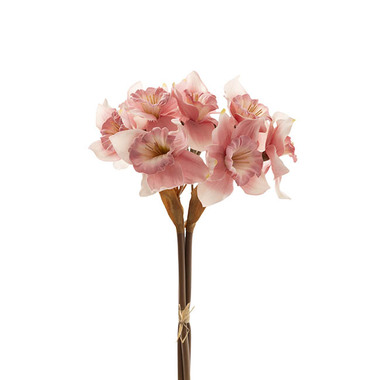 Gift AF - Other Artificial Bouquets - Daffodil Bunch x 9 Heads Pink (40cmH)