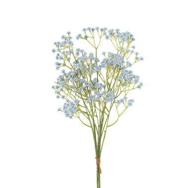 Artificial Babys Breath - Gypsophila Babys Breath Bunch x 3 Soft Blue (62cmH)