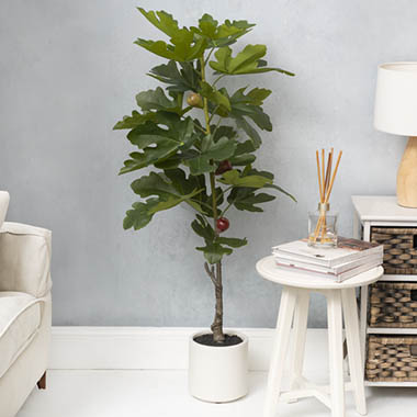 Artificial Indoor Trees - Real Touch Fig Tree Green (130cmH)