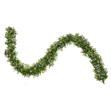 Gift AF - Greenery - Artificial Garlands - Gypsophila Babys Breath Garland Blue (10cmWx135cmL)