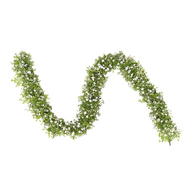 Gift AF - Greenery - Artificial Garlands - Gypsophila Babys Breath Garland White (10cmWx135cmL)