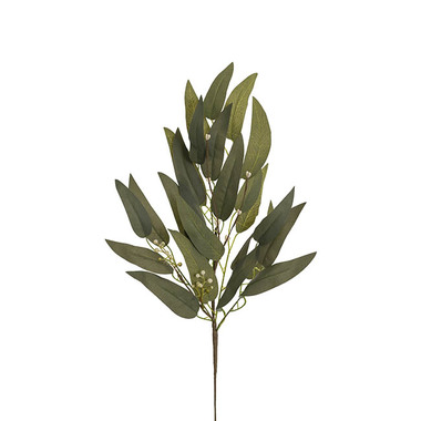 Artificial Leaves - Eucalyptus Seeded Willow Leaf Spray Green (66cmH)