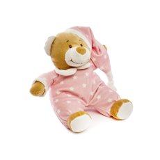 Blue night-time teddy bearCuddles bear in Pyjamas with Rattle