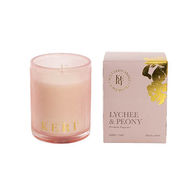 Candles - Scented Candle Jars & Containers - Scented Candle Indulgence Lychee & Peony (7.6x10cmH) 230g