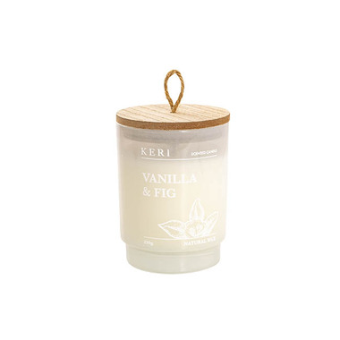 Candles - Scented Candle Jars & Containers - Scented Candle Verde Jar Vanilla & Fig (8x10.5cmH) 230g