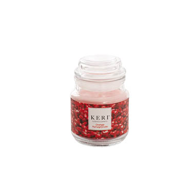 Candles - Scented Candle Jars & Containers - Scented Candle Bubble Jar Orange Pomegranate (6Dx8.5cmH 90g)