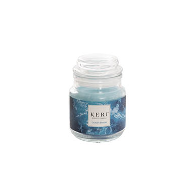 Candles - Scented Candle Jars & Containers - Scented Candle Bubble Jar Ocean Breeze (6Dx8.5cmH 90g)