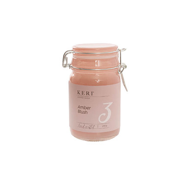 Candles - Scented Candle Jars & Containers - Scented Candle Honey Jar Amber Blush (6.5Dx12cmH) 200g