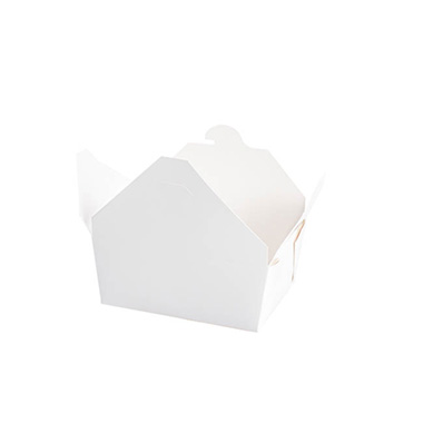 Patisserie & Cake Boxes - Food Pail Small Pack No.1.5 White (140x110x60mmH)