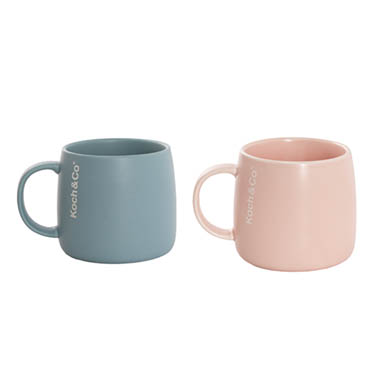 Mugs - Koch & Co Edition Mug S2 Pink & Blue (8.5cmDx9cmHx12.5cmW)