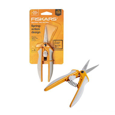 Fiskars Scissors & Cutting Tools - Fiskars Powercut Easy-action Micro-tip Flower Snips  (16cm)