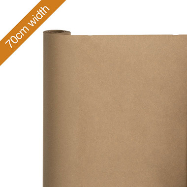 Wrapping | Paper 001 - Wrapping Paper Rolls - Gift Wrapping Paper Handi Roll 80gsm Kraft Brown (70cmx25m)