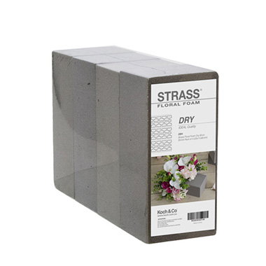 Dry Floral Foam - Dry Floral Foam Brick Pack 4 (23x11x8cmH) Strass