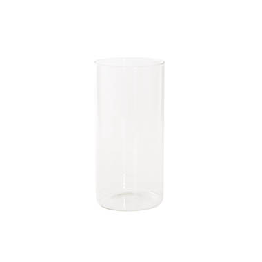 C Glass Clear - Glass Cylinder Vases - Glass Cylinder Event Vase Clear (12Dx20cmH)