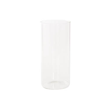 C Glass Clear - Glass Cylinder Vases - Glass Cylinder Event Vase Clear (12Dx25cmH)