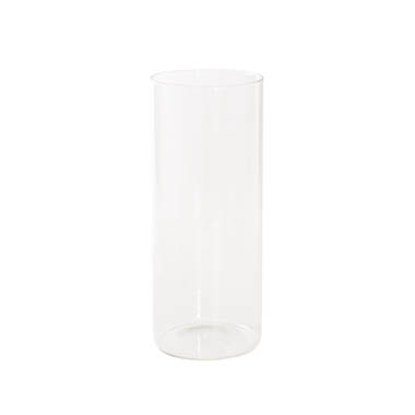 C Glass Clear - Glass Cylinder Vases - Glass Cylinder Event Vase Clear (12Dx30cmH)