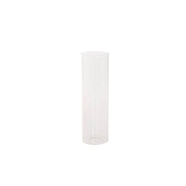 Pillar Candle Holders - Glass Cylinder Event Candle Holder Clear (7.5Dx20cmH)