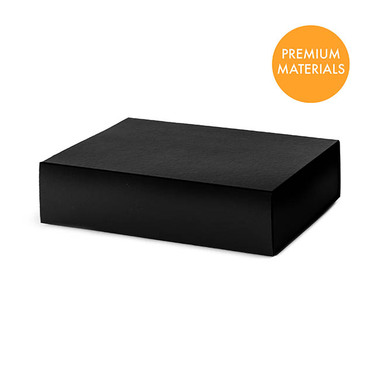 Magnetic Boxes - Hamper Gift Box Magnetic Flap Medium Black (32x24x9cmH)