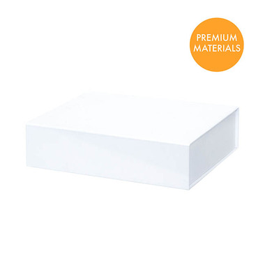 Magnetic Boxes - Hamper Gift Box Magnetic Flap Medium White (32x24x9cmH)