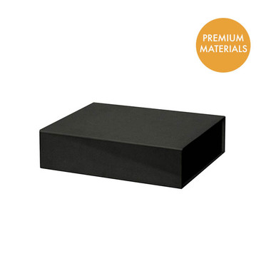 Magnetic Boxes - Hamper Gift Box Magnetic Flap Small Black (25x20x6.5cmH)