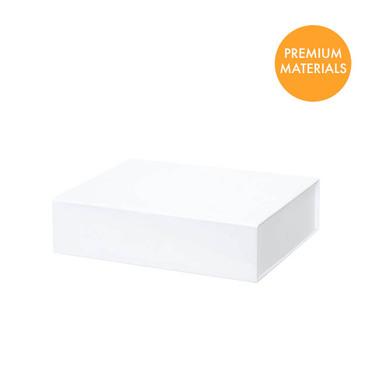 Magnetic Boxes - Hamper Gift Box Magnetic Flap Small White (25x20x6.5cmH)