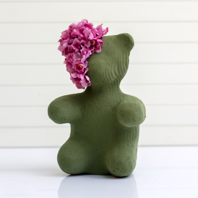 polystyrene sitting teddy bear